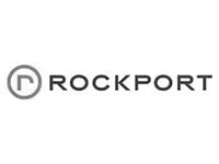 Rockport logo in black and white on a white background